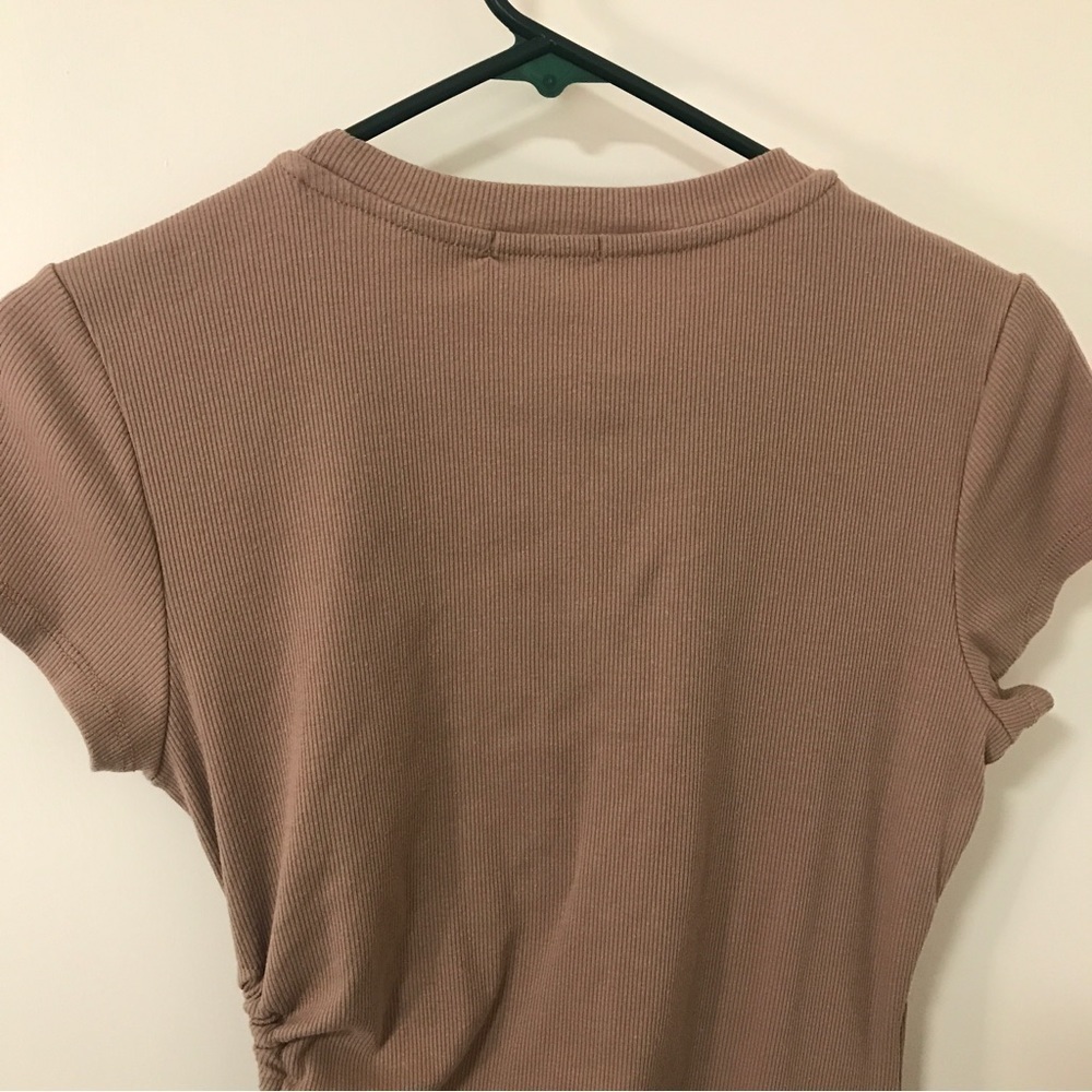 3/$15 Fashion Nova beige ribbed bodycon cutout mini dress - Picture 7 of 10